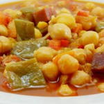 garbanzos con carne y verdura