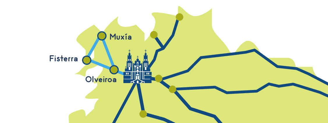 Camino Finisterre Map