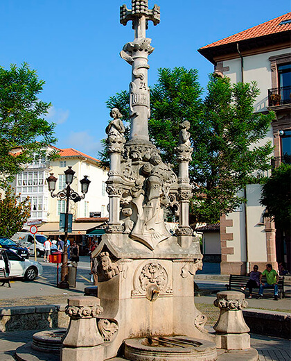 Fuente de tres caños