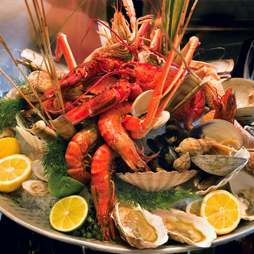 Seafood in Santiago