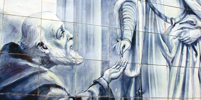 Panel de azulejo da Rainha Santa