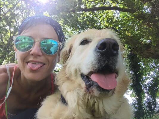 Sara Escudero en el Camino de Santiago