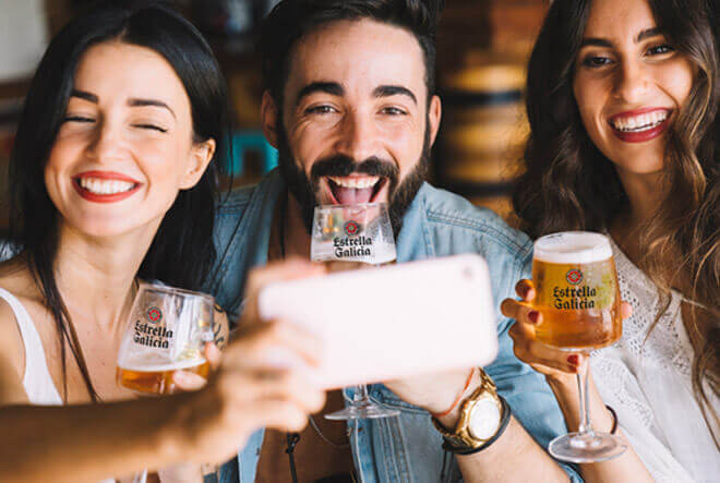 selfie Campaña Estrella Galicia-Pilgrim