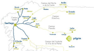 Ultimi 100 km del Cammino di Santiago.